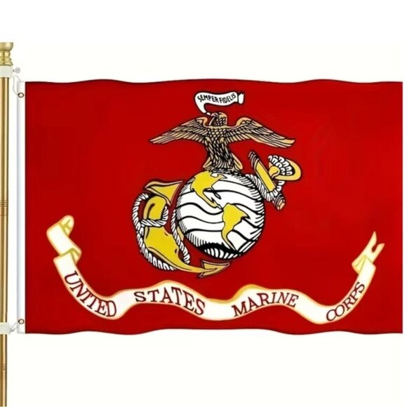 US Marine Corps Flag Outdoor Patriotic Armed Forces USMC Flag 3 ft x 5 ft - Picture 14 of 14